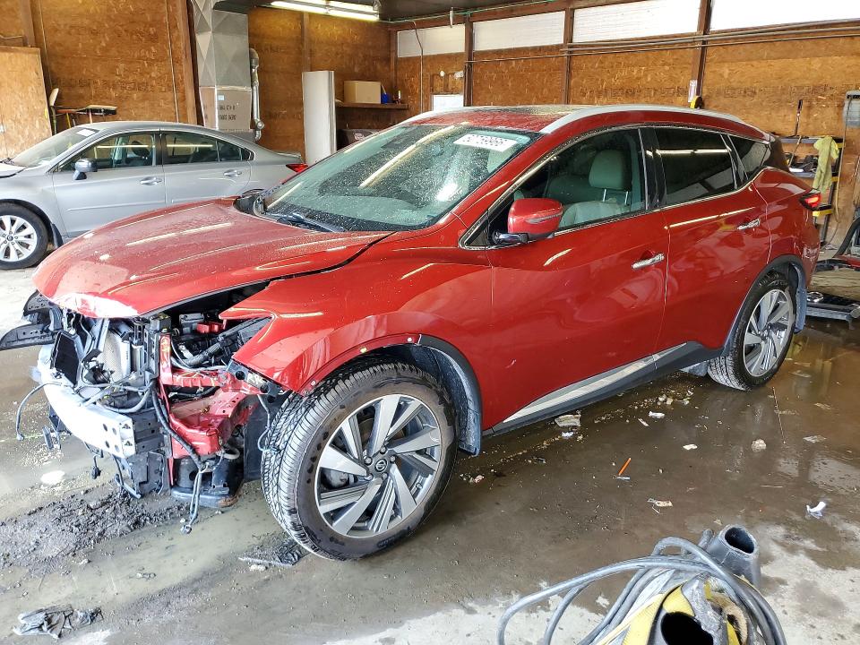 2019 Nissan Murano VIN 5N1AZ2MS5KN135770 COPART salvage auction — FRONT END, Pa - Certificate Of Salvage, sold $3,050 on 2026-07-30 (photo 1)