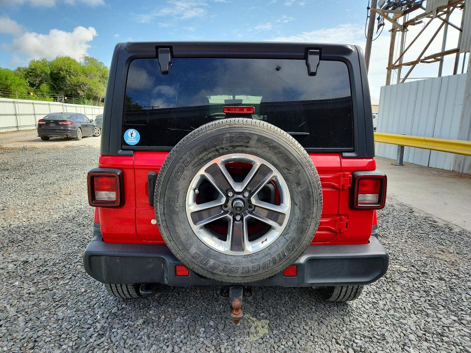 2019 Jeep Wrangler unlimited VIN 1C4HJXEN8KW511307 COPART salvage auction — MINOR DENT/SCRATCHES, TX - CERTIFICATE OF TITLE, sold $14,600 on 2026-07-28 (photo 6)