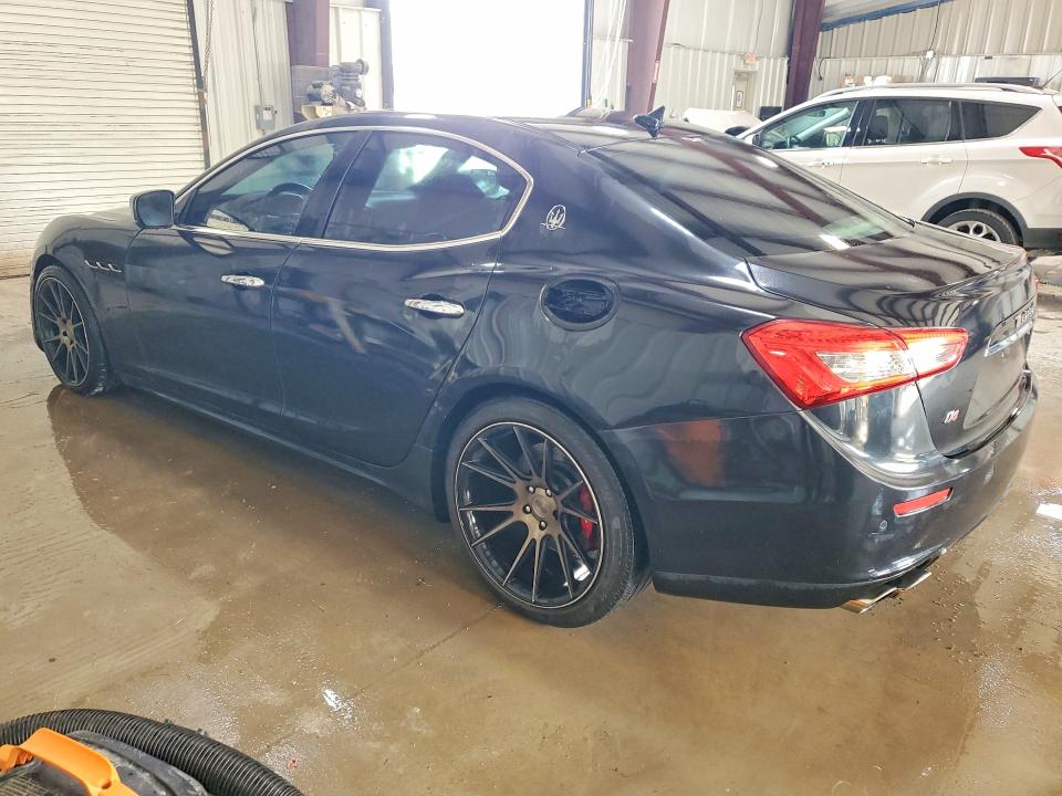 2014 Maserati Ghibli VIN ZAM57RTA9E1090028 COPART salvage auction — FRONT END, Pa - Cert Of Title, sold $2,100 on 2026-08-05 (photo 2)
