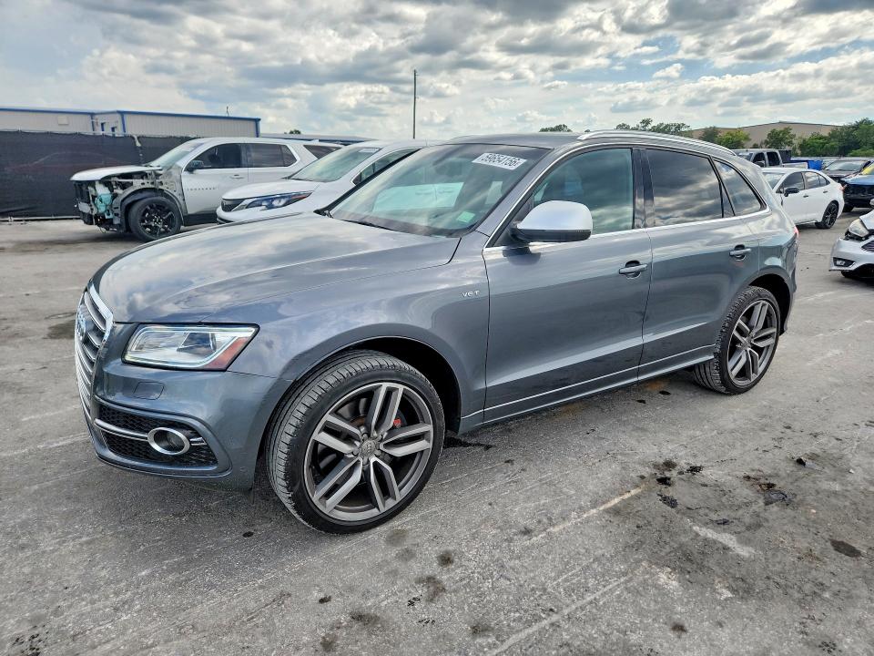 2014 Audi Sq5 VIN WA1CGAFPXEA046658 COPART salvage auction — REAR END, Fl - Certificate Of Destruction, sold $3,500 on 2026-07-16 (photo 1)