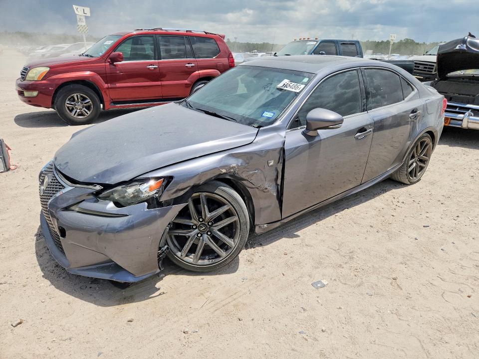 2014 Lexus Is VIN JTHBF1D24E5028756 COPART salvage auction — FRONT END, TX - SALVAGE VEHICLE TITLE, sold $3,600 on 2026-07-21 (photo 1)