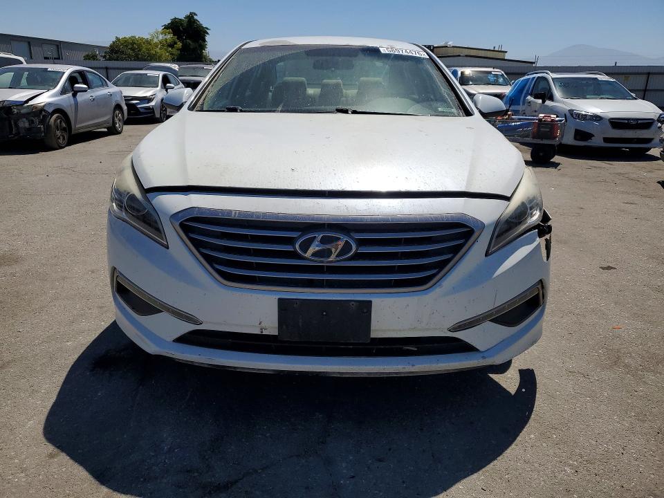 2015 Hyundai Sonata VIN 5NPE24AF7FH123266 COPART salvage auction — FRONT END, Ca - Salvage Certificate, sold $225 on 2026-07-31 (photo 5)