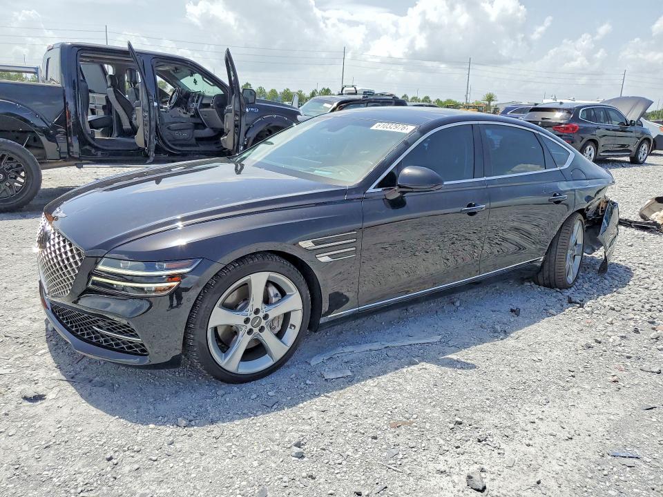 2021 Genesis G80 VIN KMTGC4SD2MU041596 — COPART salvage auction photo