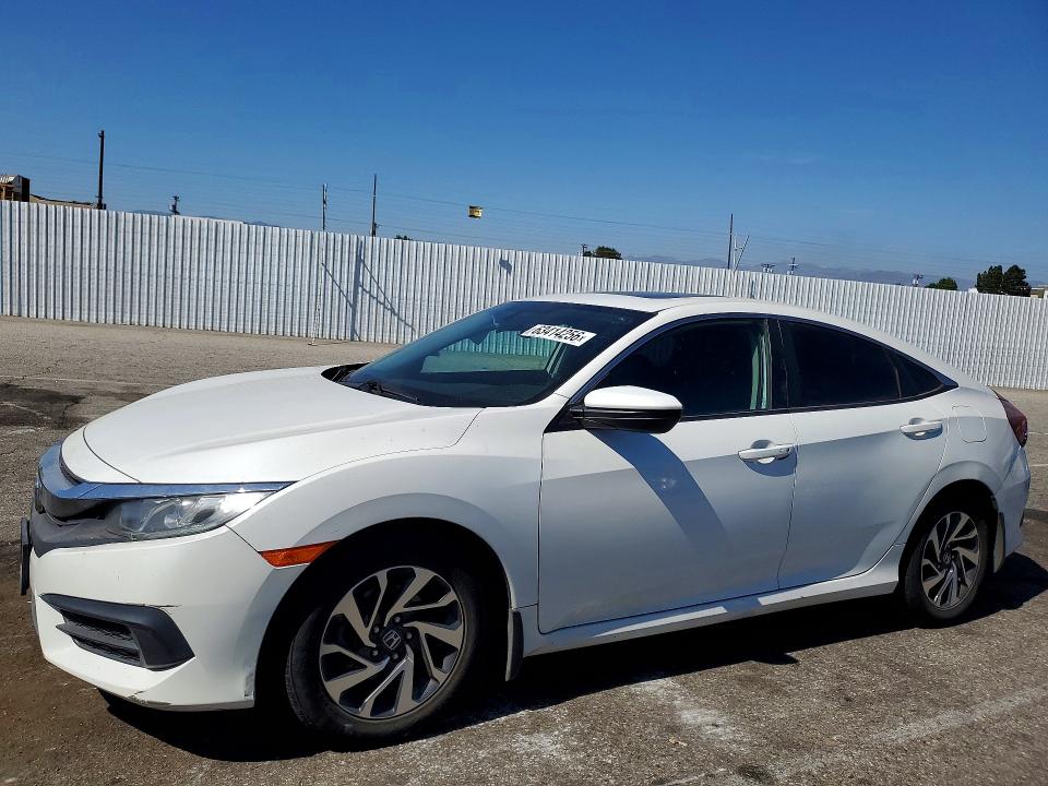2018 Honda Civic VIN 19XFC2F75JE207235 COPART salvage auction — REAR END, Ca - Dis/Dlr/Exp Clean W/Salv Hist, sold $3,750 on 2026-08-07 (photo 1)