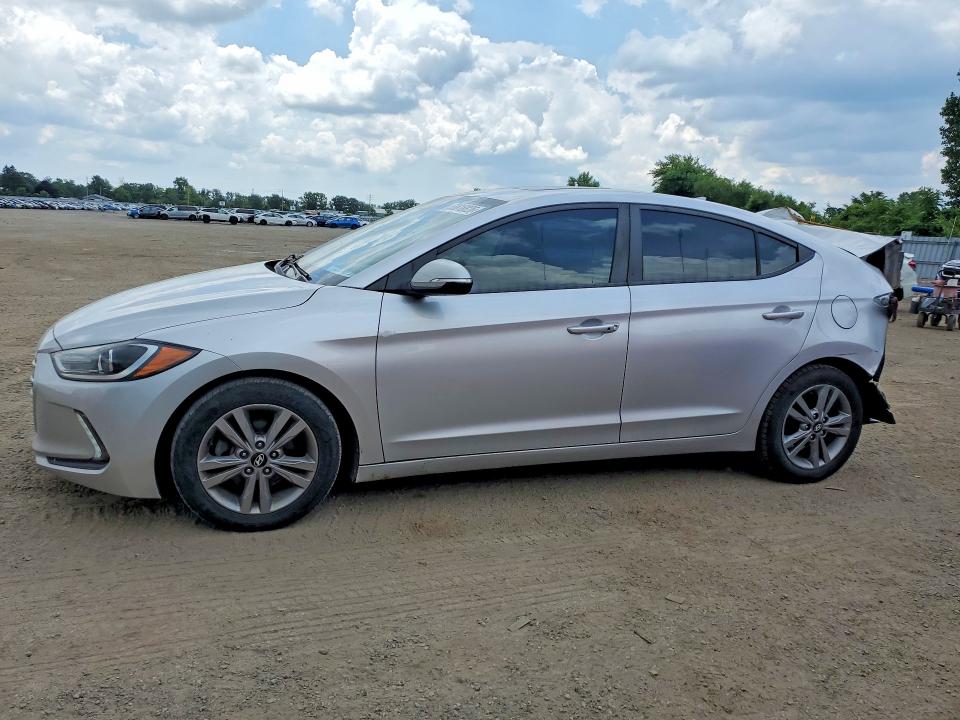 2018 Hyundai Elantra VIN KMHD84LF4JU697342 COPART salvage auction — REAR END, ON - PERMIT SALVAGE, sold $125 on 2026-07-23 (photo 1)