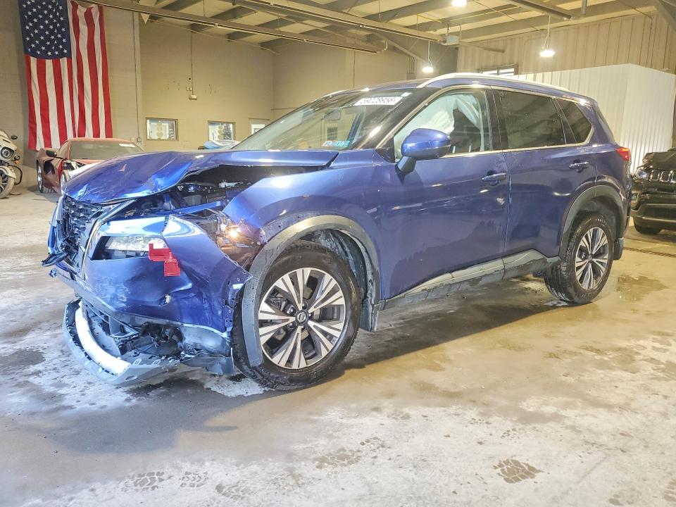 2021 Nissan Rogue VIN JN8AT3BB4MW222138 COPART salvage auction — FRONT END, PA - CERTIFICATE OF SALVAGE, sold $4,600 on 2026-07-22 (photo 1)