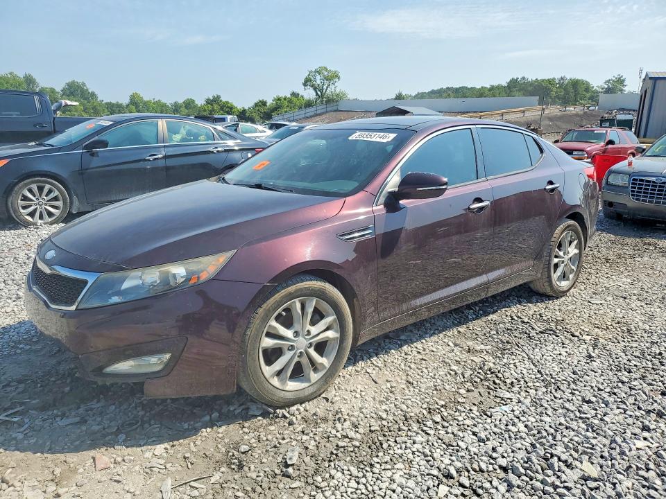 2013 Kia Optima VIN 5XXGN4A70DG247817 COPART salvage auction — FRONT END, Fl - Cert Of Title-Rebuildable Slvg, sold $425 on 2026-07-09 (photo 1)