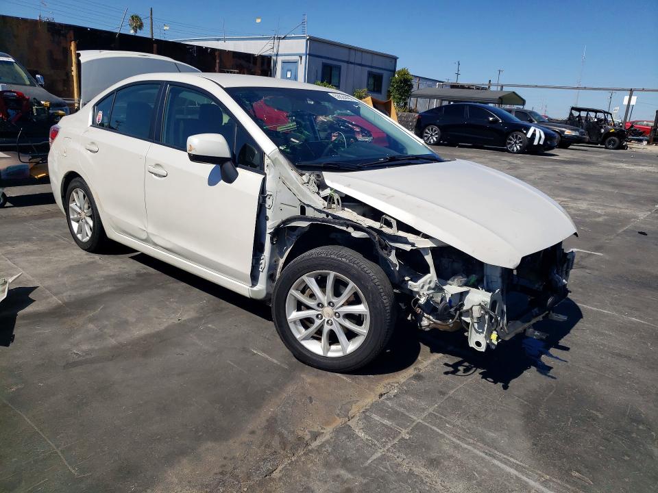 2014 Subaru Impreza VIN JF1GJAC67EH015093 COPART salvage auction — FRONT END, Ca - Salvage Certificate, sold $1,200 on 2026-07-15 (photo 4)