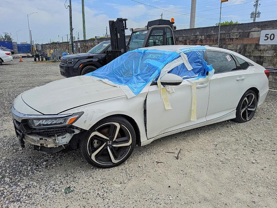 2019 Honda Accord VIN 1HGCV1F36KA060966 COPART salvage auction — FRONT END, Fl - Cert Of Ttl-Rebuilt&Slvg Rbld, sold $2,350 on 2026-07-30 (photo 1)