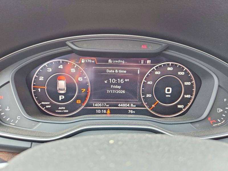 2019 Audi Q5 VIN WA1BNAFY5K2047247 COPART salvage auction — FRONT END, NY - CERT OF TITLE-SALVAGE, sold $6,000 on 2026-07-23 (photo 9)