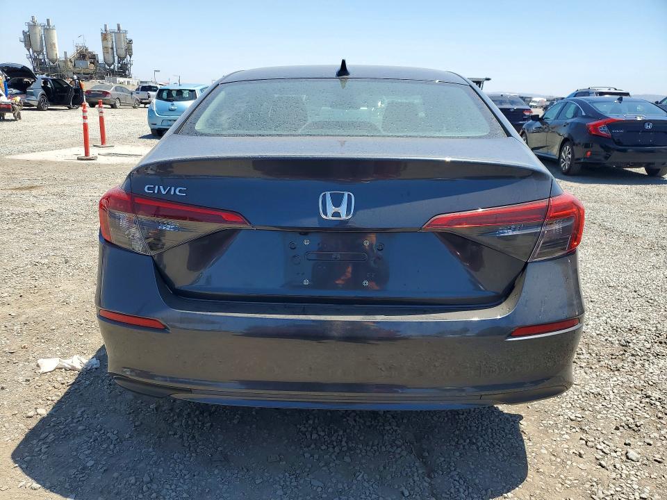 2024 Honda Civic VIN 2HGFE1F70RH315932 COPART salvage auction — REAR END, Ca - Salvage Certificate, sold $8,100 on 2026-08-25 (photo 6)