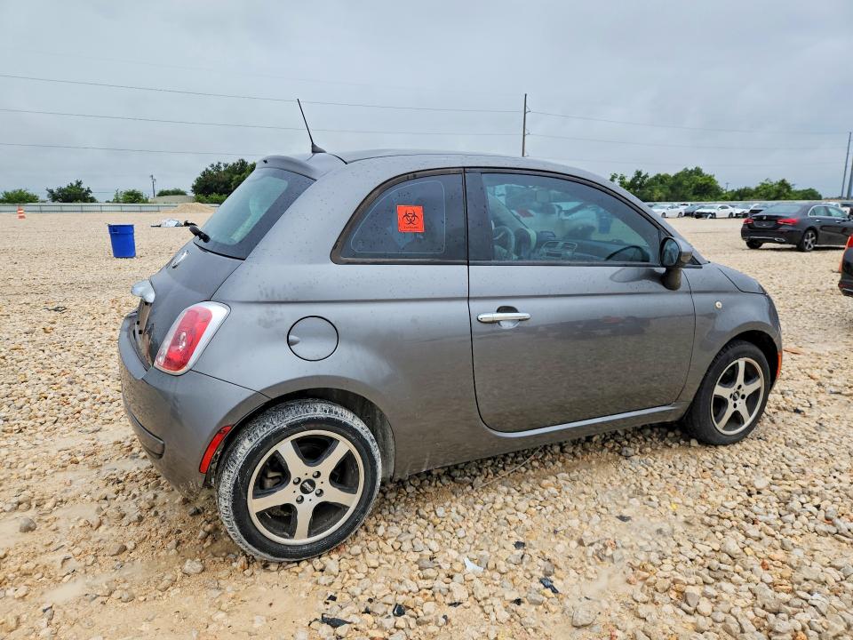 2012 Fiat 500 VIN 3C3CFFAR0CT385129 COPART salvage auction — SIDE, Tx - Salvage Vehicle Title, sold $150 on 2026-08-13 (photo 3)
