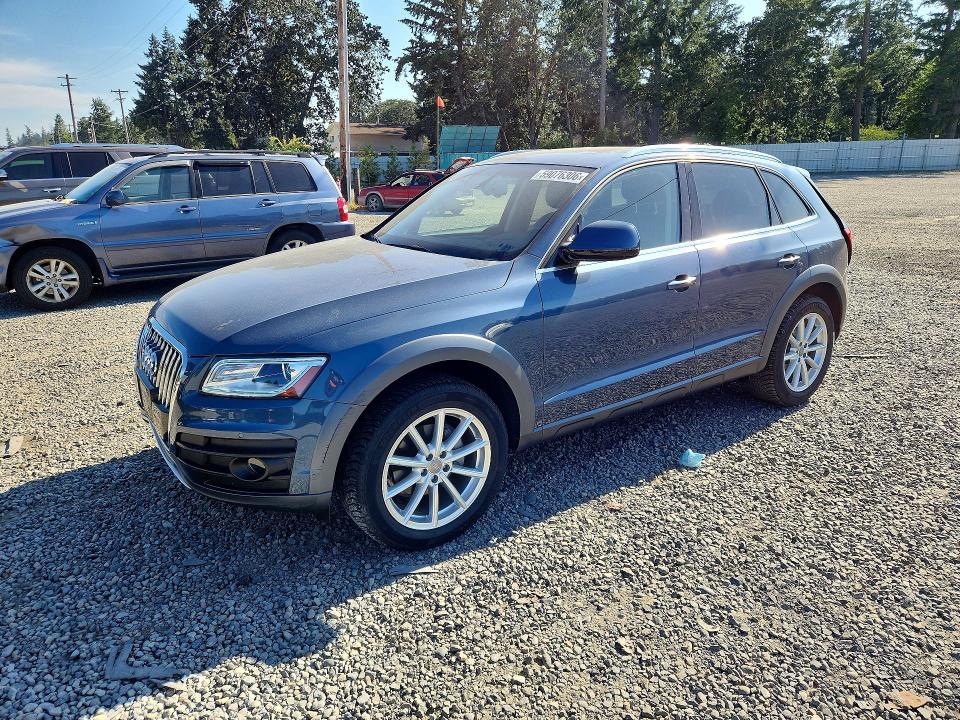 2017 Audi Q5 VIN WA1L2AFP3HA078726 COPART salvage auction — REAR END, Wa - Bill Of Sale, sold $175 on 2026-07-28 (photo 1)