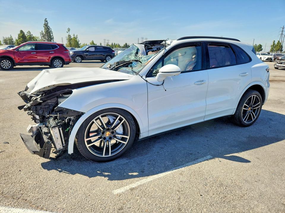 2019 Porsche Cayenne VIN WP1AF2AY7KDA80507 COPART salvage auction — FRONT END, Ca - Salvage Certificate, sold $7,700 on 2026-08-19 (photo 1)
