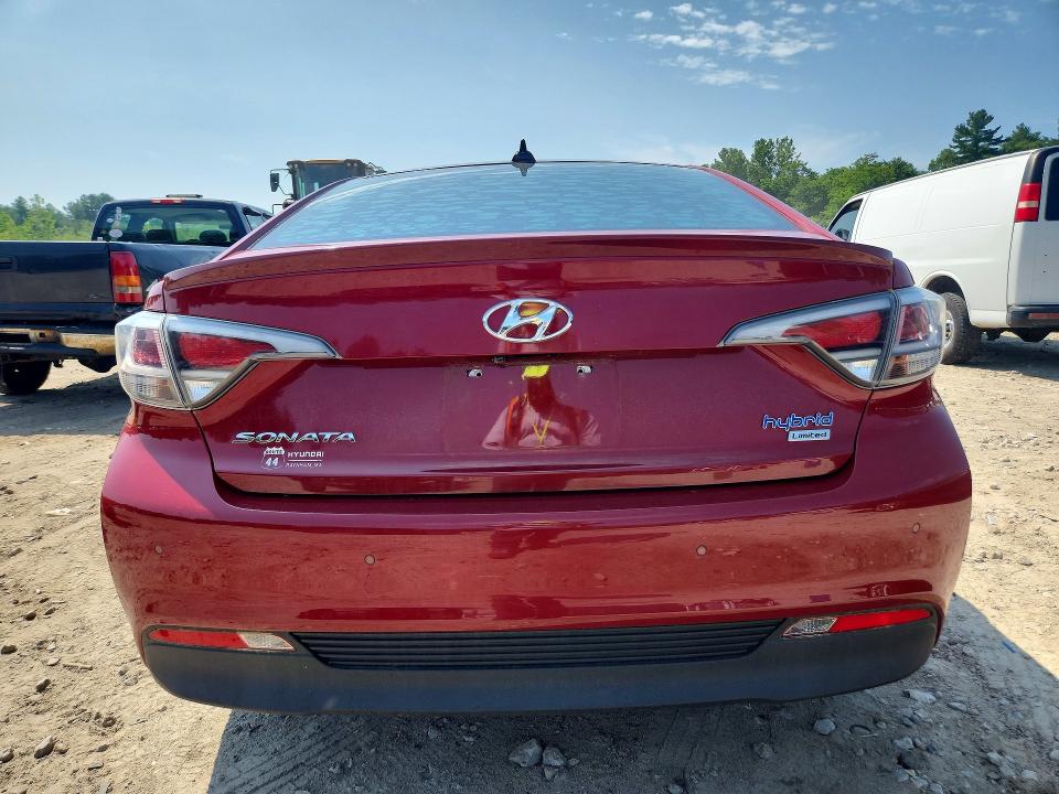2016 Hyundai Sonata VIN KMHE34L13GA017867 COPART salvage auction — FRONT END, Ma - Cert Of Title-Reconstrctd Coll, sold $1,600 on 2026-08-02 (photo 6)