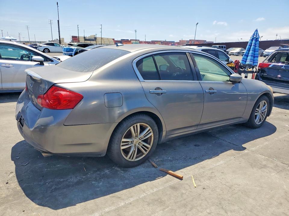 2012 Infiniti G VIN JN1DV6AP1CM811484 COPART salvage auction — REAR END, Ca - Dis/Dlr/Exp App For Dup Clean, sold $925 on 2026-07-29 (photo 3)