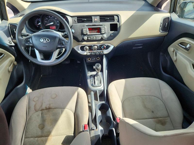2015 Kia Rio VIN KNADM4A39F6527091 COPART salvage auction — NORMAL WEAR, Tx - Certificate Of Title, sold $975 on 2026-07-30 (photo 8)