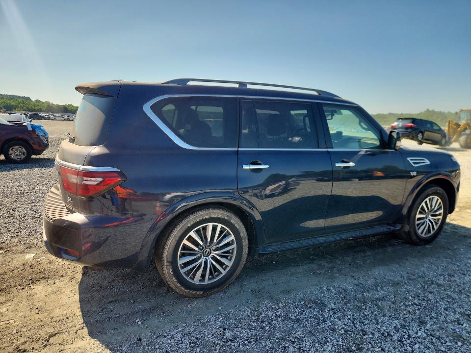 2021 Nissan Armada VIN JN8AY2BA6M9372690 COPART salvage auction — MECHANICAL, Sc - Certificate Of Title (P), sold $12,800 on 2026-07-28 (photo 3)