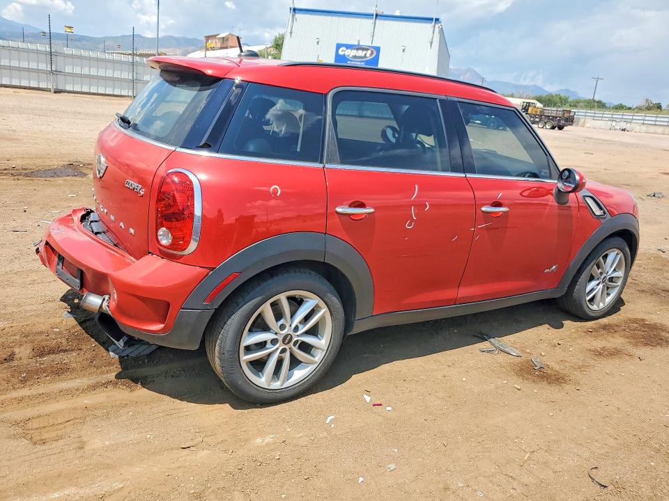 2013 Mini Cooper VIN WMWZC5C59DWP34073 COPART salvage auction — REAR END, CO - SALVAGE TITLE (P), sold $1,150 on 2026-08-17 (photo 3)