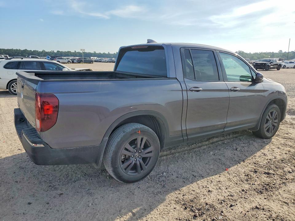 2020 Honda Ridgeline VIN 5FPYK3F1XLB018176 COPART salvage auction — FRONT END, TX - SALVAGE VEHICLE TITLE, sold $8,900 on 2026-08-14 (photo 3)