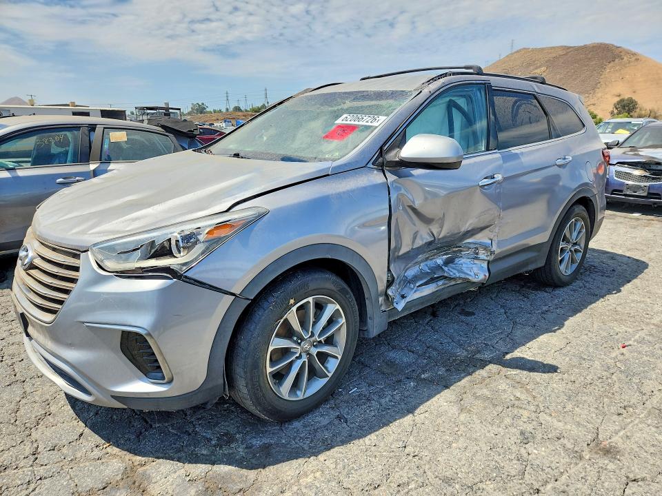 2019 Hyundai Santa fe VIN KM8SM4HFXKU307244 COPART salvage auction — ROLLOVER, Ca - Dis/Dlr/Exp Only Clean Title, sold $450 on 2026-07-30 (photo 1)