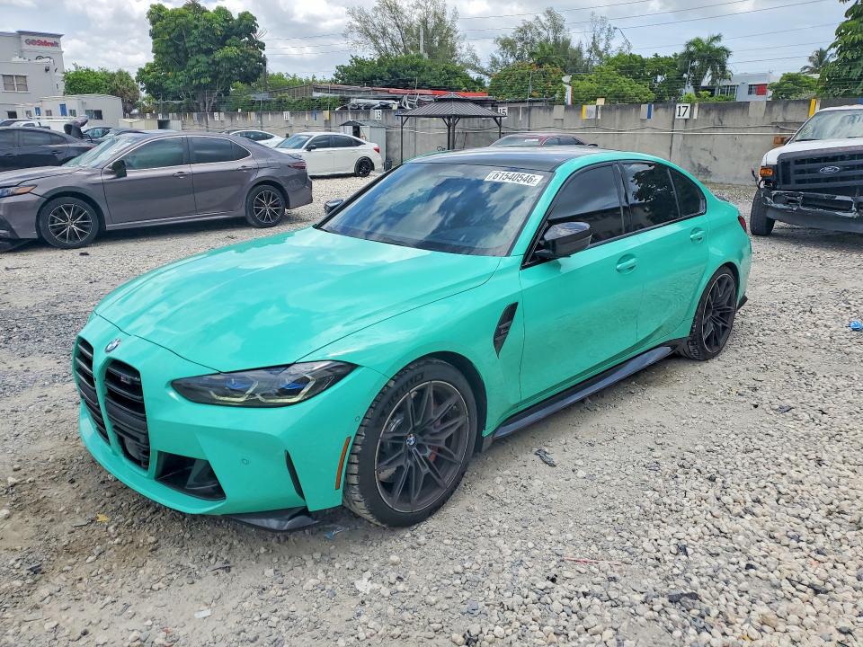 2022 BMW M3 VIN WBS33AY05NFM50643 — COPART salvage auction photo