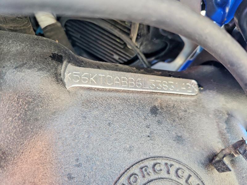 2020 Indian motorcycle co. Chieftain VIN 56KTCABB6L3383142 COPART salvage auction — FRONT END, IA - CERT OF TITLE-SALVAGE TITLE, sold $1,150 on 2026-07-30 (photo 9)
