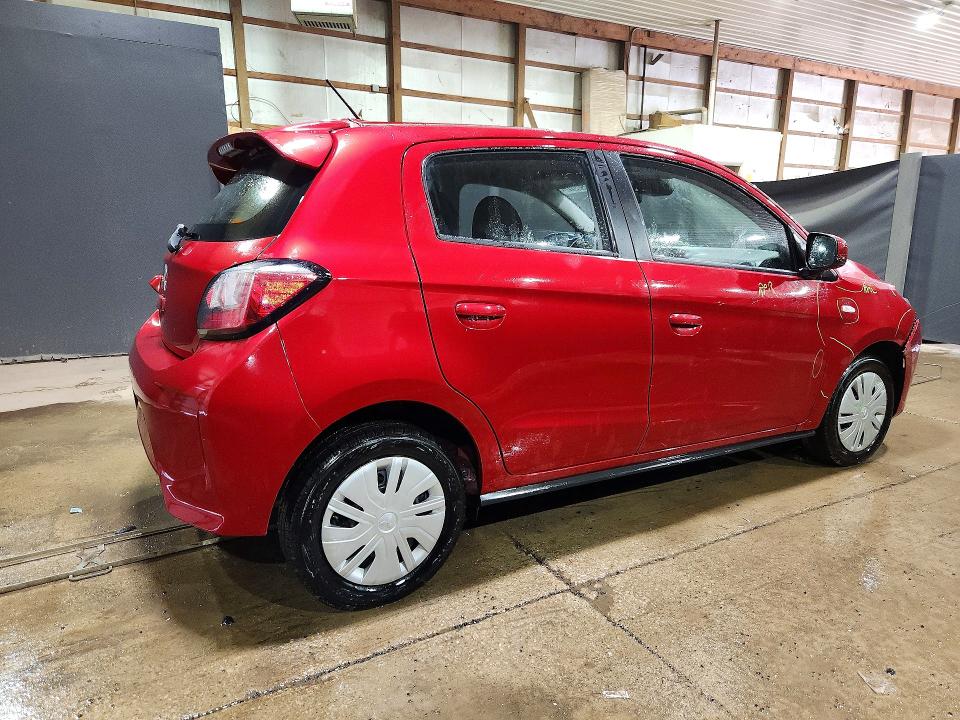 2024 Mitsubishi Mirage VIN ML32AUHJ6RH006753 COPART salvage auction — FRONT END, Oh - Certificate Of Title (P), sold $5,700 on 2026-07-06 (photo 3)