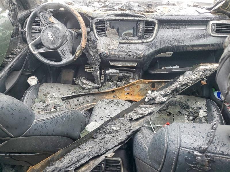 2017 Kia Sorento VIN 5XYPKDA58HG307710 COPART salvage auction — BURN, Ma - Cert Of Title-Salvage, sold $175 on 2026-07-16 (photo 8)