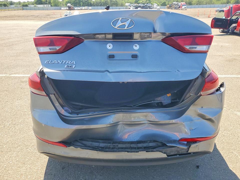 2018 Hyundai Elantra VIN KMHD74LF8JU574355 COPART salvage auction — FRONT END, NY - MV-907A SALVAGE CERTIFICATE, sold $1,900 on 2026-07-27 (photo 6)