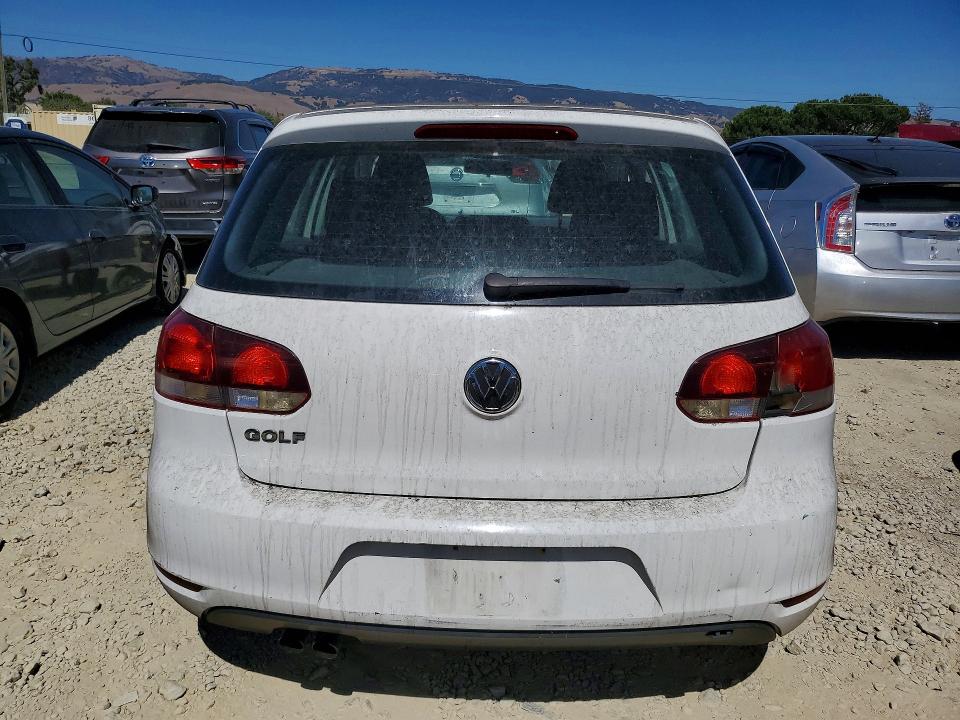 2013 Volkswagen Golf VIN WVWDB7AJ1DW131758 COPART salvage auction — FRONT END, CA - SALVAGE CERTIFICATE, sold $800 on 2026-08-04 (photo 6)