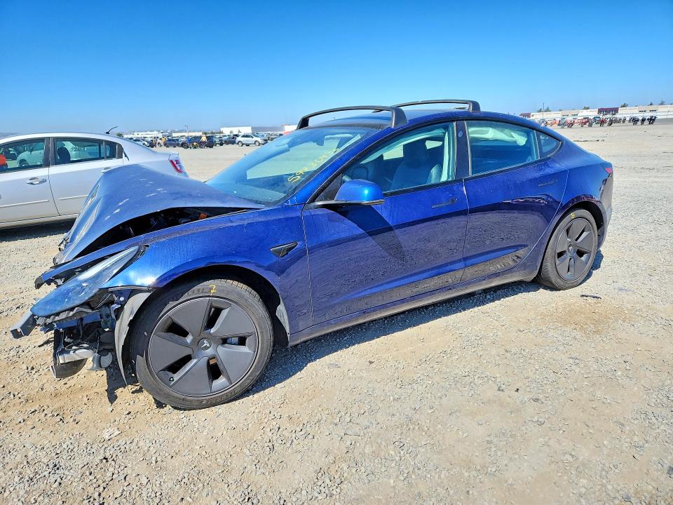 2021 Tesla Model 3 VIN 5YJ3E1EA4MF940170 COPART salvage auction — FRONT END, Ca - Salvage Certificate, sold $125 on 2026-07-21 (photo 1)