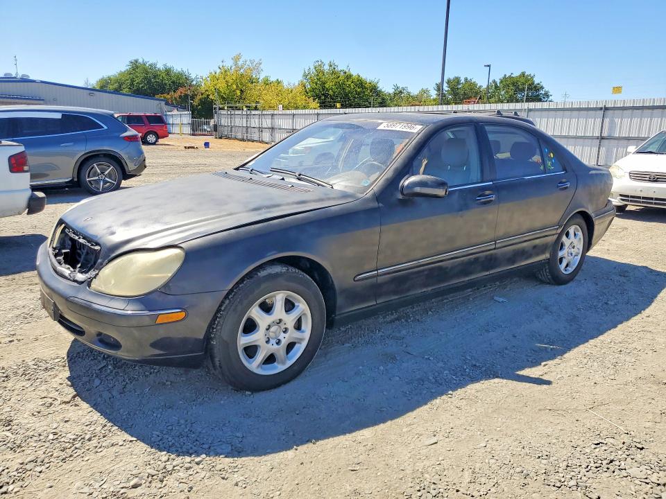 2002 Mercedes-benz S-klasse VIN WDBNG75J92A279732 COPART salvage auction — FRONT END, Ca - Salvage Certificate, sold $275 on 2026-07-21 (photo 1)
