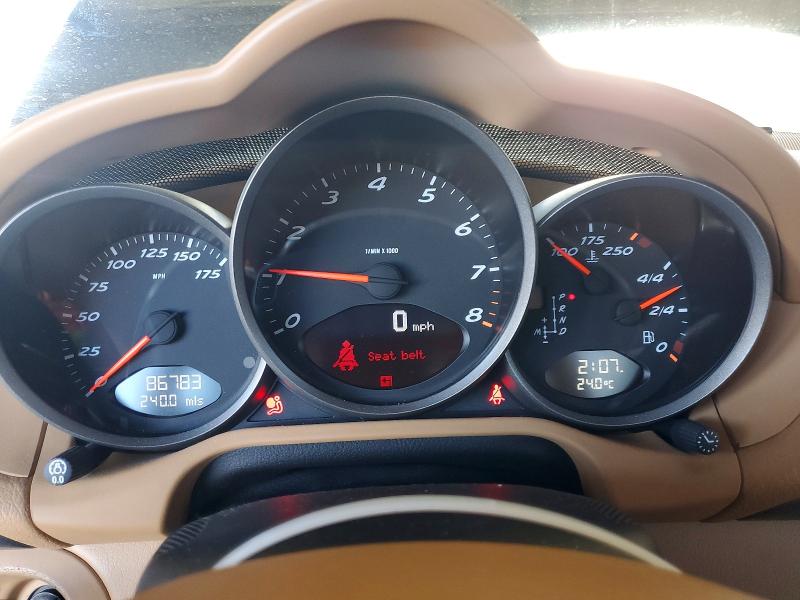 2009 Porsche Cayman VIN WP0AA29869U760168 COPART salvage auction — REAR END, Ca - Salvage Certificate, sold $10,300 on 2026-08-04 (photo 9)