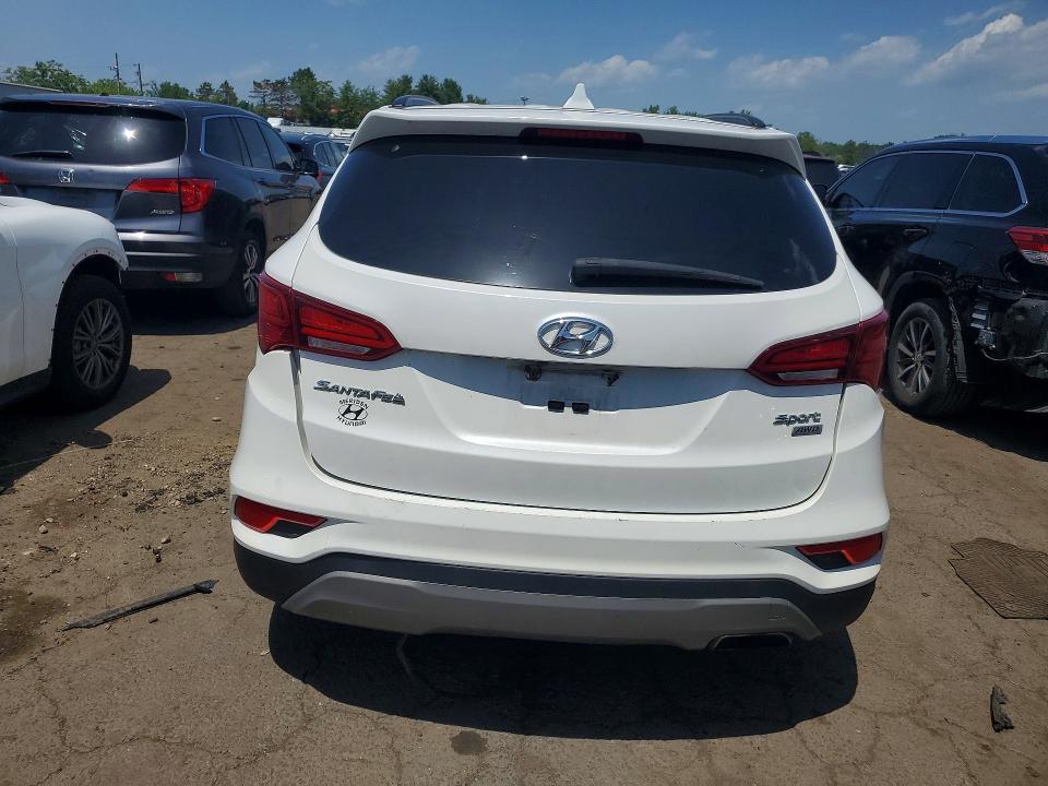 2017 Hyundai Santa fe VIN 5XYZUDLB1HG387437 COPART salvage auction — FRONT END, Ct - Cert Of Title-Salvage, sold $1,100 on 2026-07-14 (photo 6)