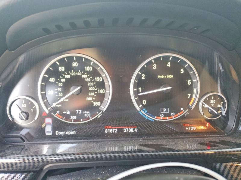2013 BMW 5er VIN WBAFU7C58DDU72554 COPART salvage auction — WATER/FLOOD, Pa - Cert Of Salvage-W=Flood Veh, sold $2,250 on 2026-07-17 (photo 9)
