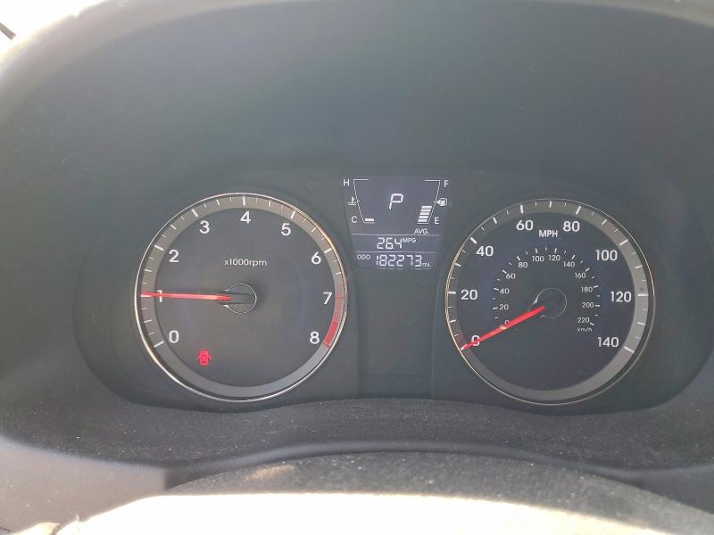 2012 Hyundai Accent VIN KMHCU5AE1CU004589 COPART salvage auction — SIDE, Ca - Dis/Dlr/Exp Only Clean Title, sold $250 on 2026-07-22 (photo 9)