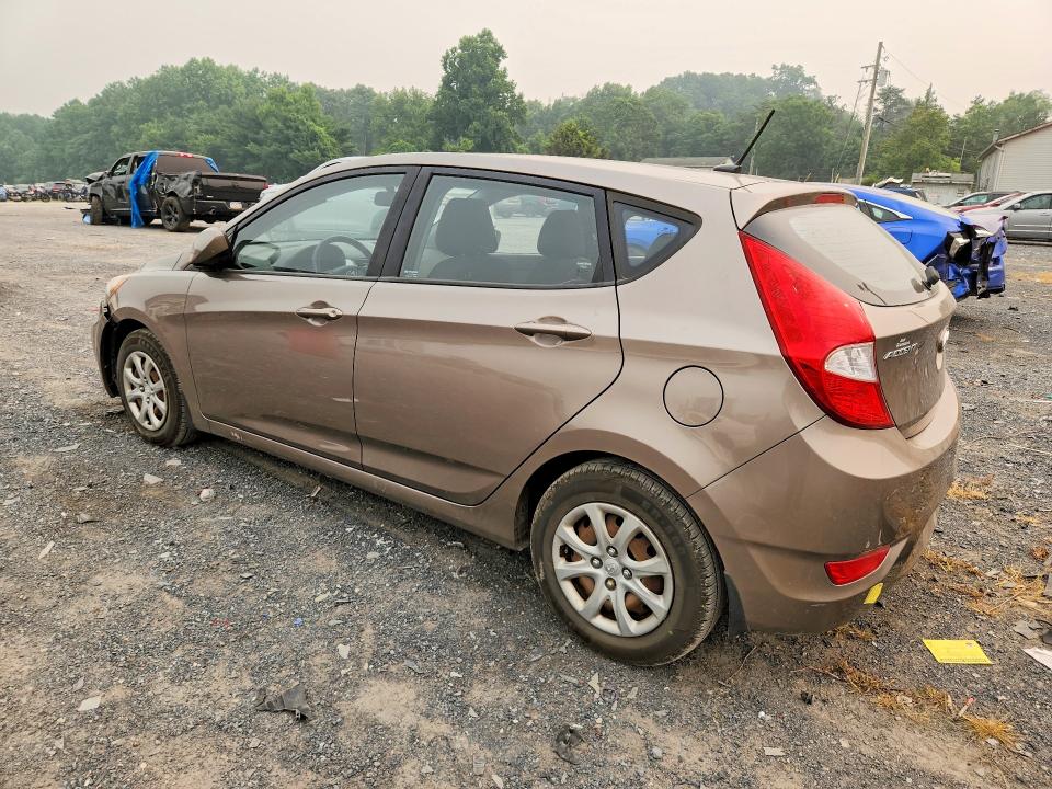 2012 Hyundai Accent VIN KMHCT5AE9CU034197 COPART salvage auction — VANDALISM, PA - CERTIFICATE OF SALVAGE, sold $250 on 2026-07-30 (photo 2)