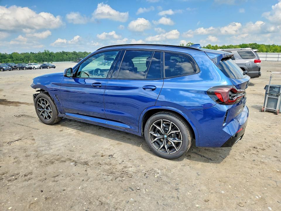 2022 BMW X3 VIN 5UX53DP03N9M07225 COPART salvage auction — FRONT END, VA - CERT OF TITLE - SALVAGE, sold $20,200 on 2026-07-29 (photo 2)