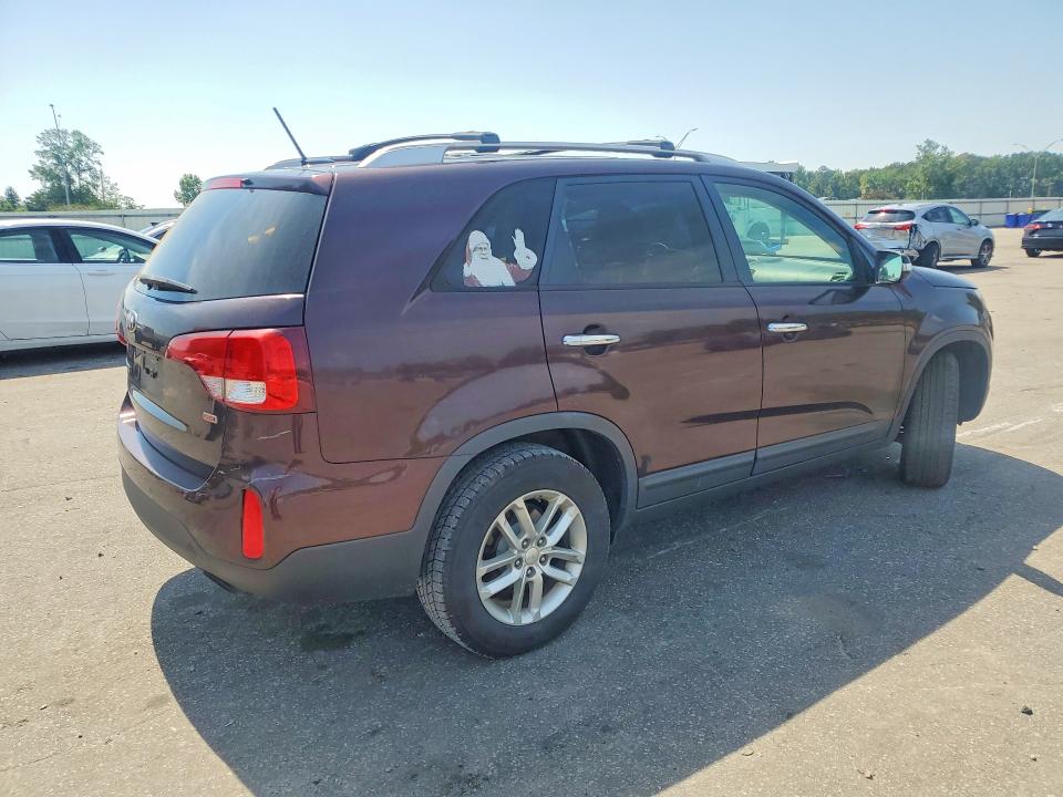 2014 Kia Sorento VIN 5XYKT3A67EG479121 COPART salvage auction — FRONT END, Nc - Salvage Certificate Of Title, sold $250 on 2026-07-28 (photo 3)