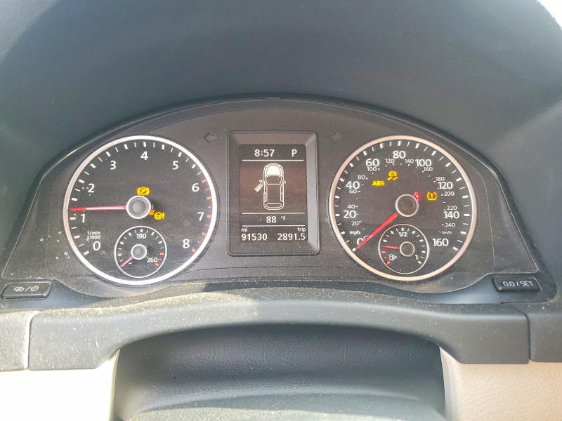 2016 Volkswagen Tiguan VIN WVGAV7AX1GW539109 COPART salvage auction — FRONT END, Fl - Cert Of Title Slvg Rebuildable, sold $1,000 on 2026-07-22 (photo 9)