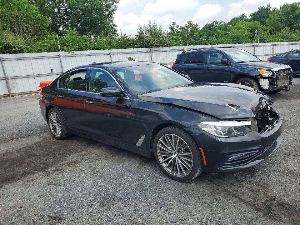 2018 BMW 5er VIN WBAJA7C55JWA71730 COPART salvage auction — FRONT END, Pa - Certificate Of Salvage, sold $6,400 on 2026-07-14 (photo 4)