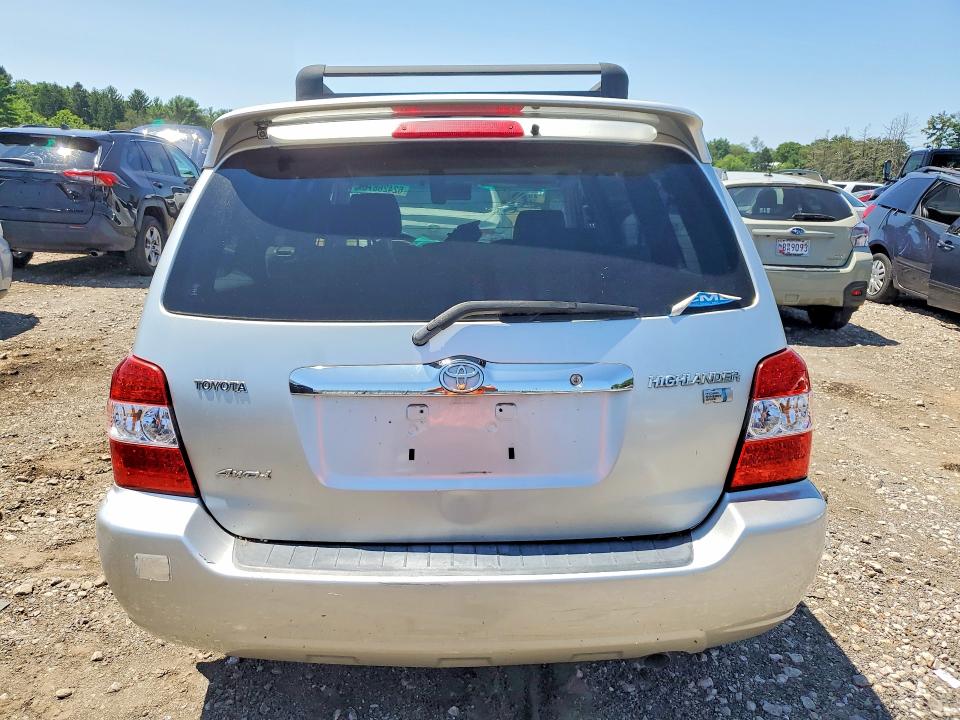 2006 Toyota Highlander hybrid VIN JTEEW21A760006292 COPART salvage auction — FRONT END, Md - Cert Of Salvage-Abandoned (P), sold $850 on 2026-07-27 (photo 6)