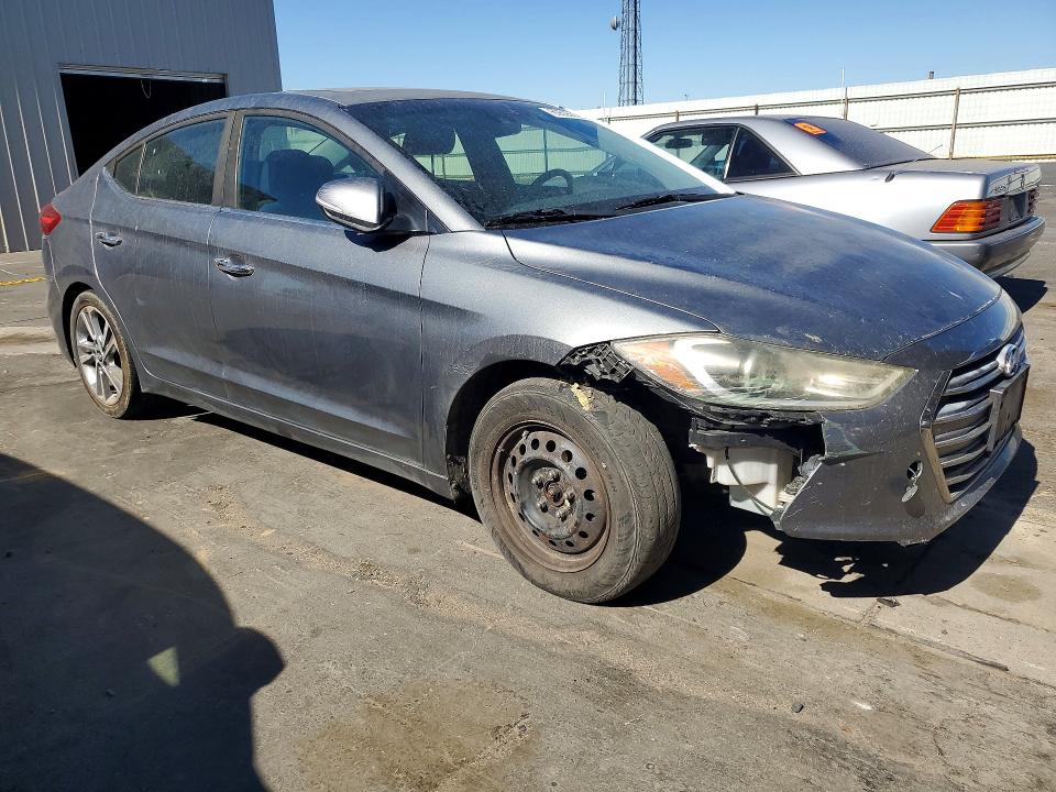 2017 Hyundai Elantra VIN KMHD84LF1HU148384 COPART salvage auction — MECHANICAL, Salvage Title, sold $1,050 on 2026-07-23 (photo 4)