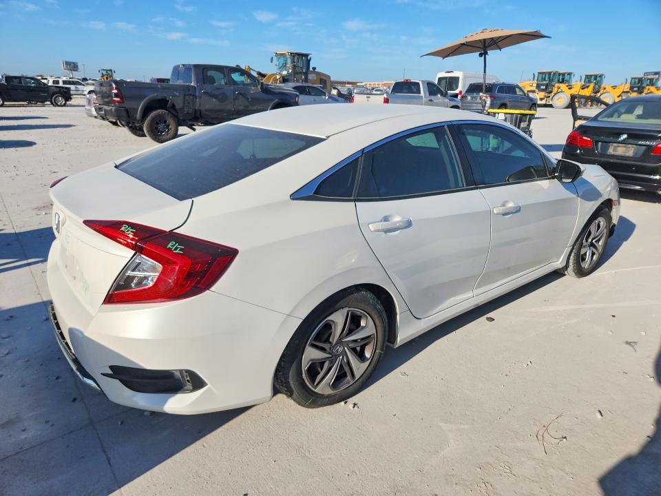 2020 Honda Civic VIN 19XFC2F64LE024158 COPART salvage auction — REAR END, Tx - Salvage Vehicle Title, sold $3,550 on 2026-07-31 (photo 3)