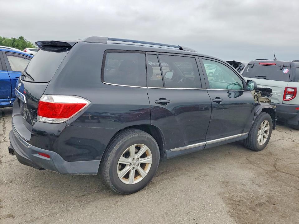 2012 Toyota Highlander VIN 5TDBK3EH9CS099244 COPART salvage auction — FRONT END, Pa - Certificate Of Salvage, sold $2,950 on 2026-07-31 (photo 3)