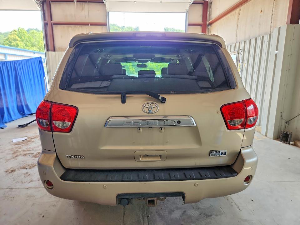 2008 Toyota Sequoia VIN 5TDBY67A28S001291 COPART salvage auction — NORMAL WEAR, WV - CERTIFICATE OF TITLE, sold $2,150 on 2026-07-09 (photo 6)