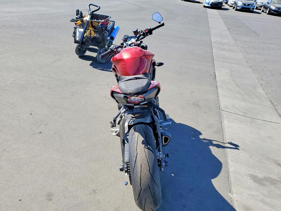 2025 Triumph motorcycle Street VIN SMTA614K3STCG2567 COPART salvage auction — SIDE, CA - SALVAGE CERTIFICATE, sold $100 on 2026-07-30 (photo 4)