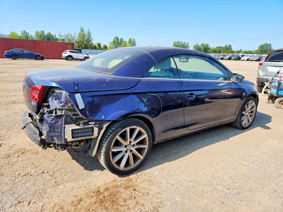 2009 Volkswagen Eos VIN WVWEA71F59V012059 COPART salvage auction — REAR END, On - Permit No Brand - Unfit, sold $400 on 2026-08-11 (photo 3)