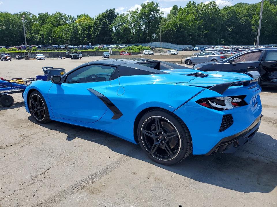 2023 Chevrolet Corvette VIN 1G1YC3D47P5120618 COPART salvage auction — REAR END, NY - MV-907A SALVAGE CERTIFICATE, sold $39,500 on 2026-07-28 (photo 2)